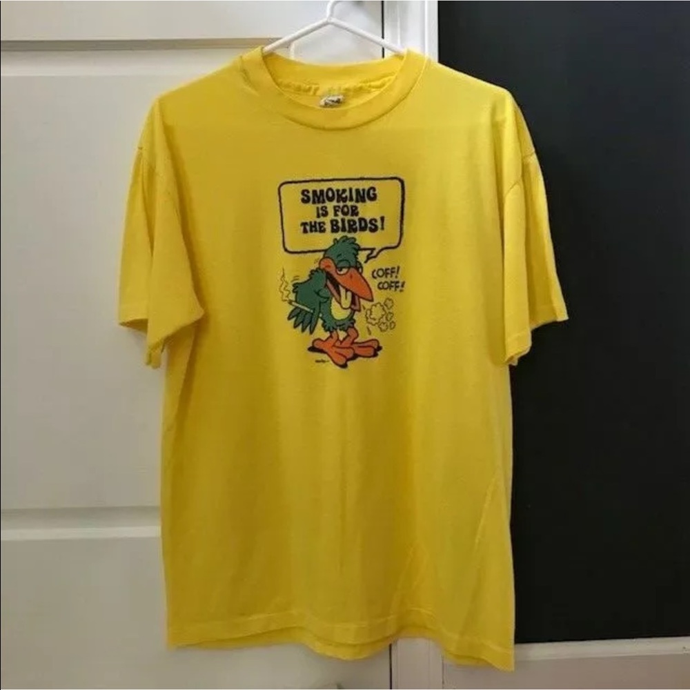 Vintage Smoking Is For The Birds Anti-Smoking Tee